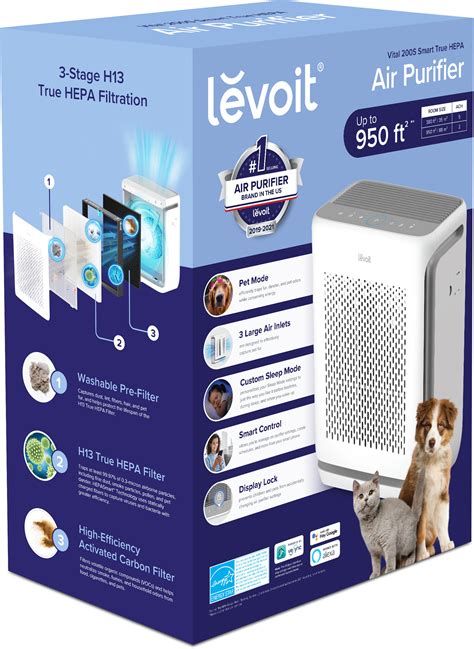 We also added the Clorox Medium Room as a budget pick. . Levoit vital 200s